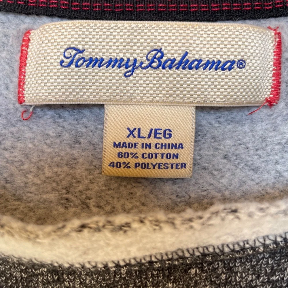 TOMMY BAHAMA Men's Gray Lounge Shirt Style 229901 SZ XL